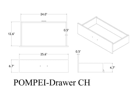 Shaker - Crocodile Metallic Dresser