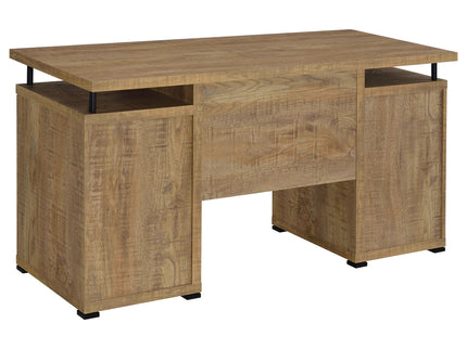 Swan - 2 Drawer Computer Desk - Mango Color