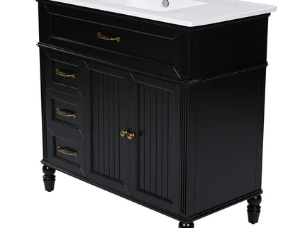 Bathroom Vanity With Sink, Freestanding Cabinet & Drawers