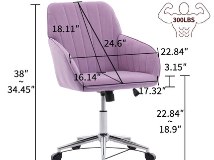 Adjustable Ergonomic Office Chair, Swivel Backrest Seat