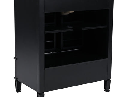 Vintage Style Bathroom Vanity With Sink, Multi Functional Storage, Soft-Closing Door