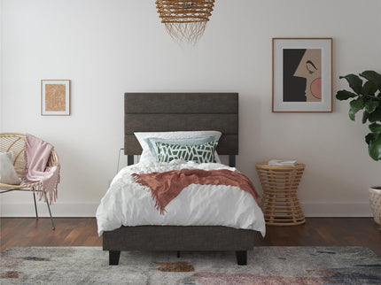 Paloma - Twin Bed With Dual USB Port - Linen