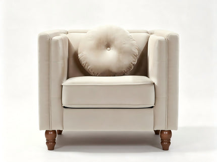 Chesterfield Accent Tufted Square Arm Side Chair