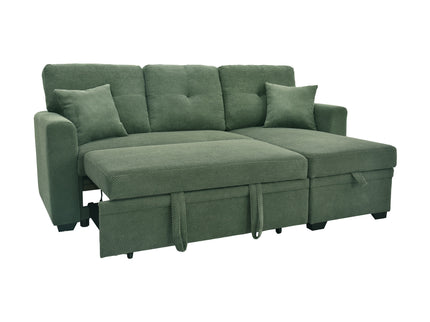 Sleeper Sectional With Pull Out Bed, Reversible Chaise