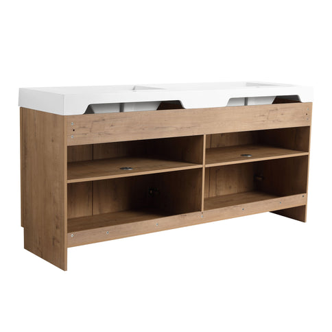 Freestanding Bathroom Vanity & Soft Close Cabinet Doors, Excluding Sink