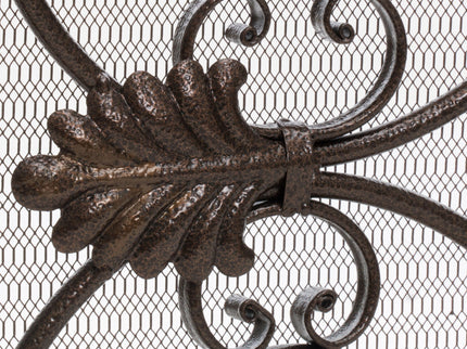 Darcie - Wrought Fireplace Screen, Ornate Design