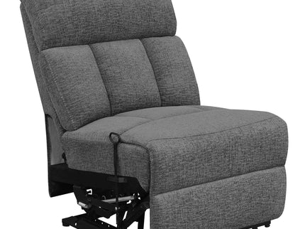 Divine - 5 Piece Power Reclining Home Theater Seating Set With Memory Foam Cushions And Storage Consoles