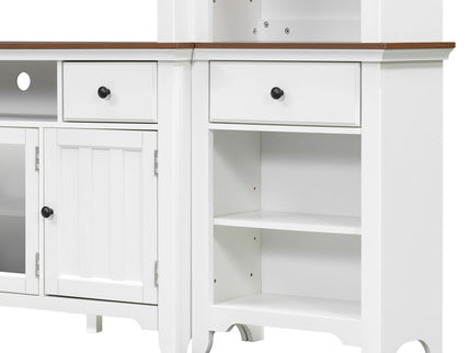 Extra Large TV Stand, Entertainment Center With Storage Cabinets