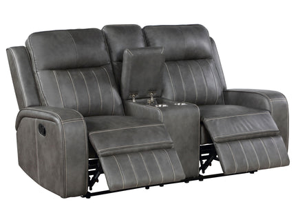 Forrest - 2 Piece Motion Reclining Sofa Set - Gray