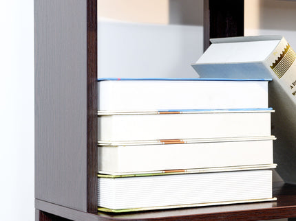 Modern 5 Tier Open Storage Bookcase