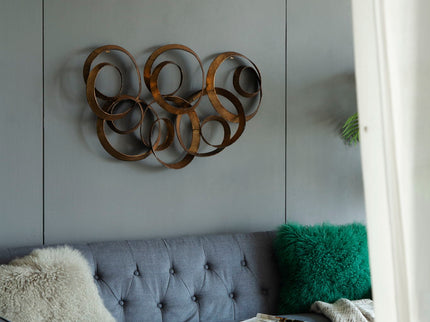 SerethaLeaf Wall Decor - Gold