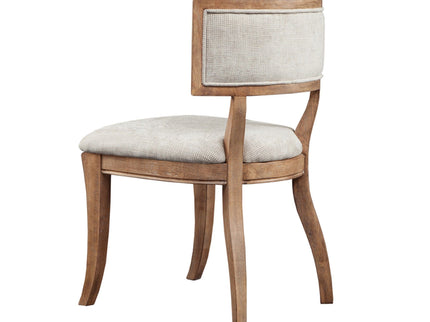 Classic Dining Chair With Curved Back (Set of 2) - Beige / Light Natural
