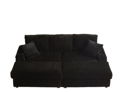 3 Seater Sofa With 2 Ottomans For Living Room