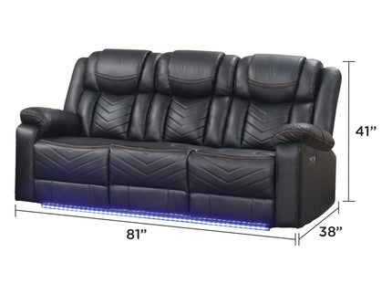 Challenger - LED Power Recliner Sofa