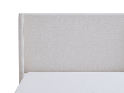 Hosford - Minimalist Upholstered Wingback Bed With Wood Base Platform