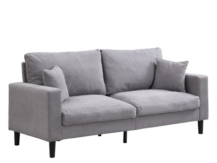 Modern Upholstered 2 Piece Sofa Set With 3 Seater And 2 Seater