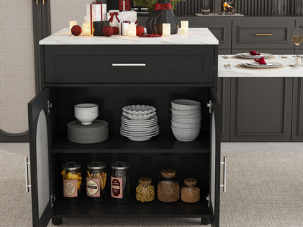 Expandable Kitchen Island With Power Outlet