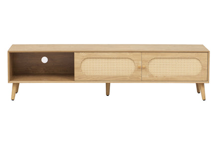 TV Stand For TVs Up To 80", Media Console, Cabinet - Natural