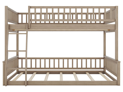 Bunk Bed With Ladder And Guardrails
