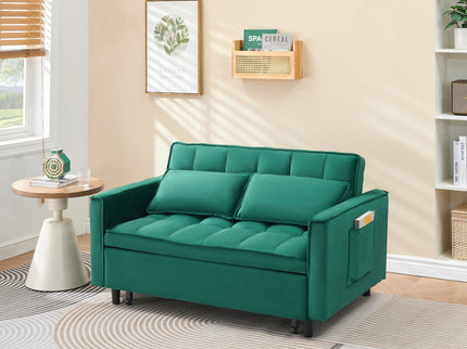 Sofa Bed With Pockets, 3 In 1 Convertible For Living Room
