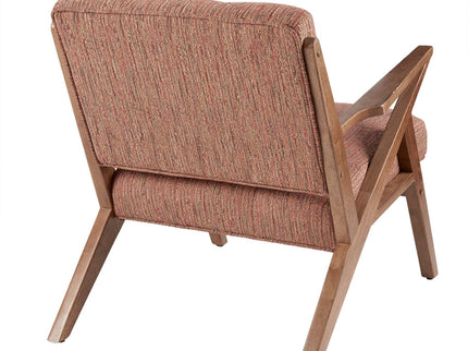 Lounge Chair With Tufted Upholstery And Solid Frame