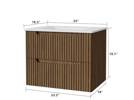 Wall Mounted Bathroom Vanity With Sink