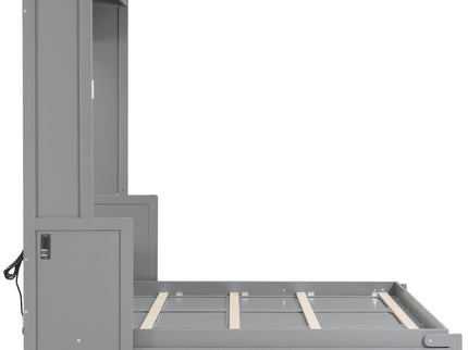 Murphy Bed With Desk, LED Lights And USB Charging Station