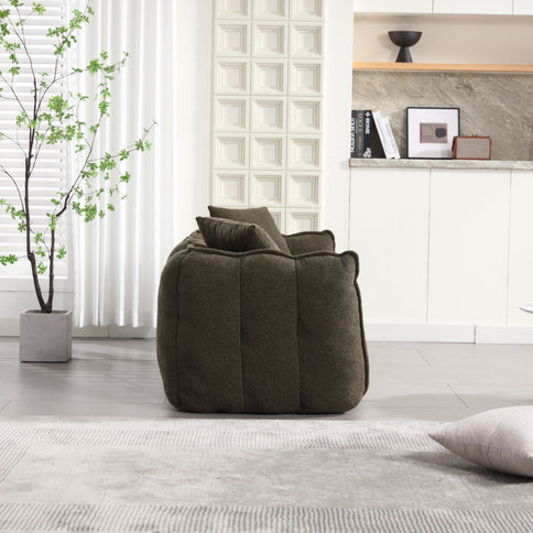 Cozy Beanbag Chair With High Resilience Foam Core For 2