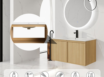 Floating Bathroom Vanity With Sink Combo