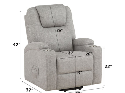 Recliner With Power Lift & Massage