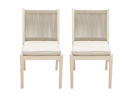 Cordoba - Dining Chair (Set of 2) Comfortable Armless Chairs - Beige