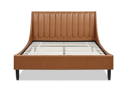 Aspen - Vertical Tufted Modern Headboard Platform Bed Set