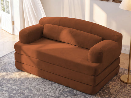 2 Seater Sofa Bed, Compact Foldable Floor Couch