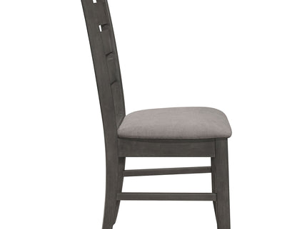 Padded Seat Side Chairs With Tapered Slats (Set of 2)