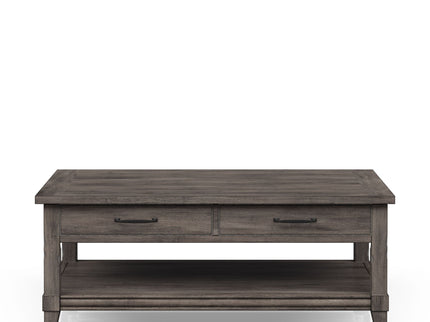 Lift Top Cocktail Table With Casters - Gray