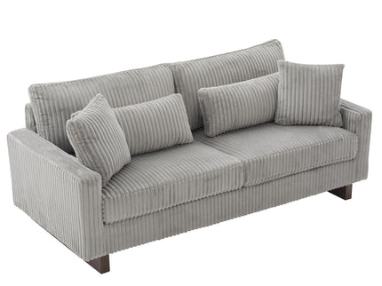 Modern Loveseat Sofa With 4 Pillows