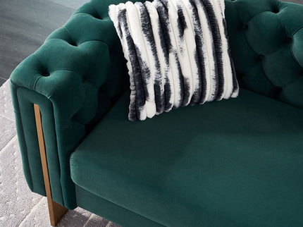 Chesterfield - Modern Tufted Living Room Sofa, 84.25''W Couch