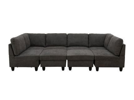 8 Piece Modular U - Shape Sectional Sofa