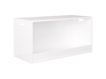 Open Toy Storage Box For Kids, Organizer Bin For Plush Toys, Books - White