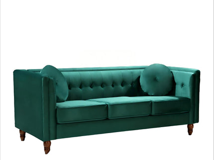 Chesterfield Sofa With Square Arms For Living Room