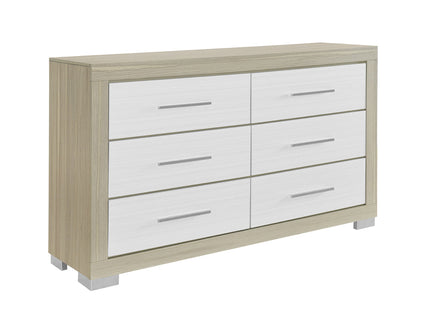 Elsa - 2 Toned And Dresser With Bar Handle And Construction