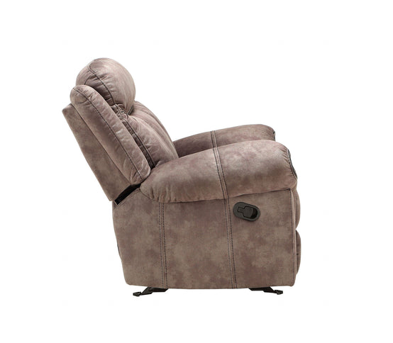 Zubaida - Two Tone Recliner Sofa With USB Port Drop Down Table