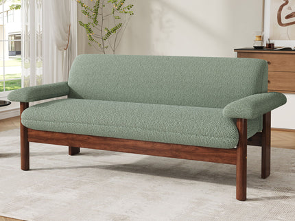 Loveseat Sofa 2 Seater Couch With Armrest Pillows