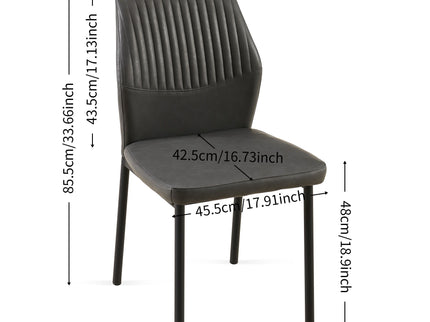 Dining Chairs Living Room Chair Modern Kitchen Armless Side Chair With Metal Legs