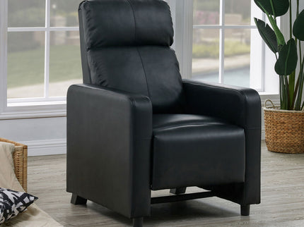 Push Back Recliner - Black