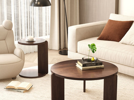Round Coffee & End Table Set