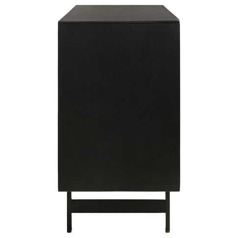 Madrid - 3 Door Accent Cabinet Doors - Natural / Black