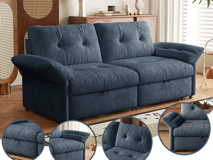 Sofa Bed, 2 In 1 Design For Living Rooms
