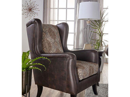 Brookridge - Wingback Accent Club Chair - Brown