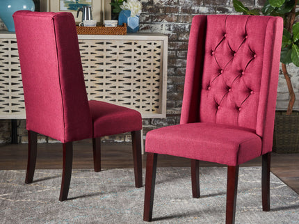 Sophisticated Tufted Dining Chair With High Back Design